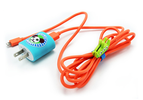 環(huán)保硅膠卡通蘋果充電器保護(hù)套訂制
