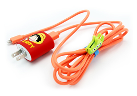 手機(jī)卡通充電器插頭硅膠套定制