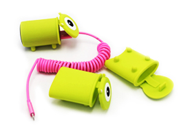 卡通大眼仔卡通蘋果充電器保護(hù)套