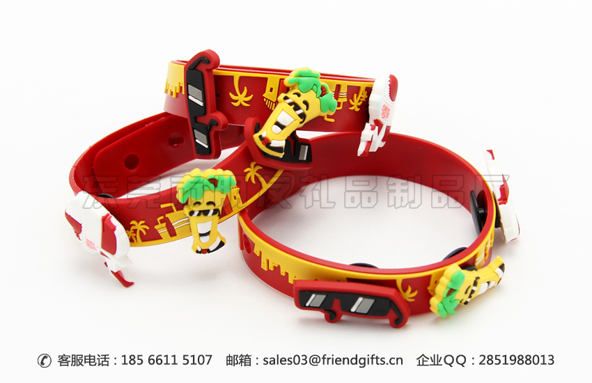 專業(yè)訂做pvc軟膠手環(huán)、硅膠手環(huán)生產(chǎn)廠家